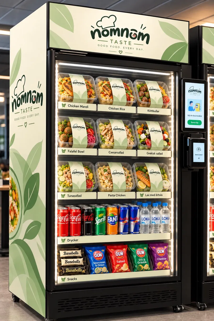 NOMNOM TASTE smart kyl med färdiga måltider